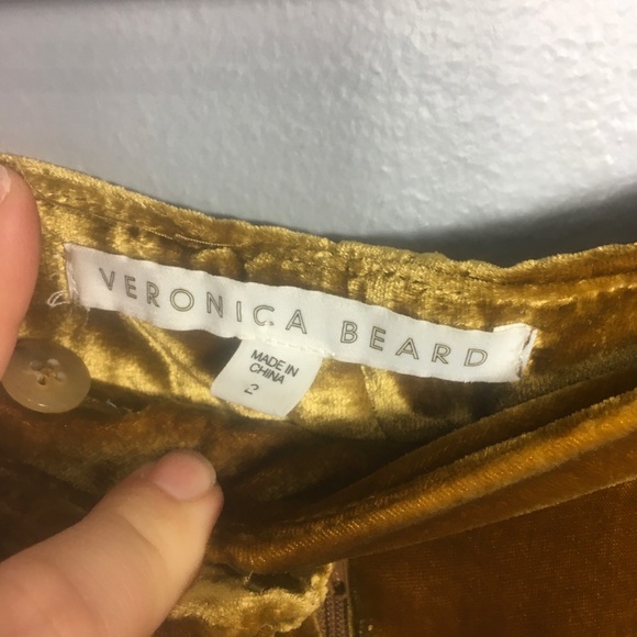 VERONICA BEARD | Ramsey wide leg tux pants gold 2 - Picture 6 of 9